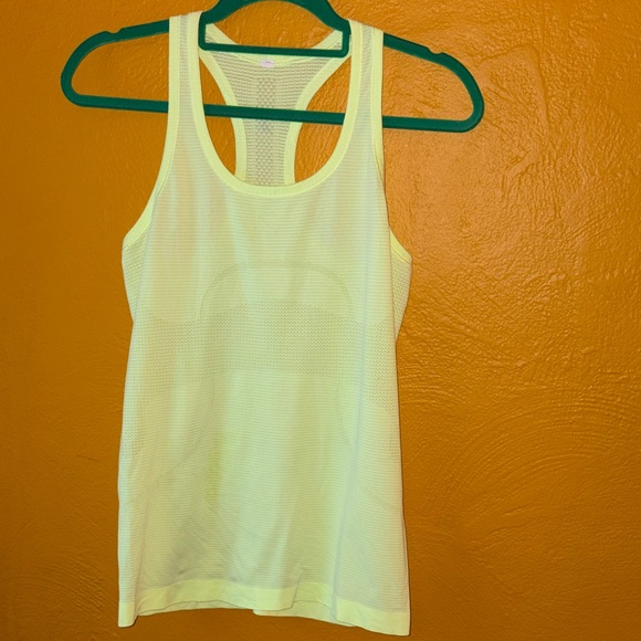 lululemon athletica Tops - Lululemon like NWOT Swiftly Tech Racerback Tank Top Sz 8 Lemongrass